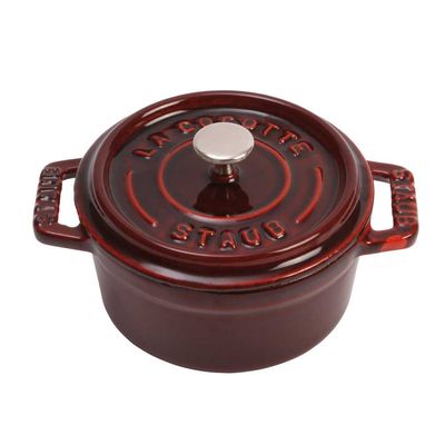 Mini Caçarola Redonda Ferro Fundido 10 cm Vermelho Granada Staub