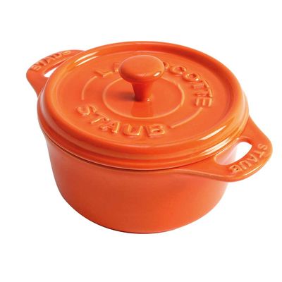 Mini Cocotte Cerâmica 10 cm Laranja Staub