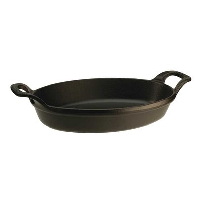 Travessa Oval Ferro Fundido Preto 32 cm Staub