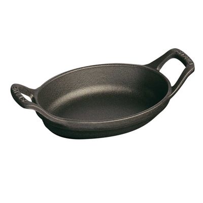 Travessa Oval Ferro Fundido Preto 15 cm Staub