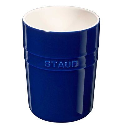 Porta Utensílios Cerâmica 11 cm Azul Marinho Staub