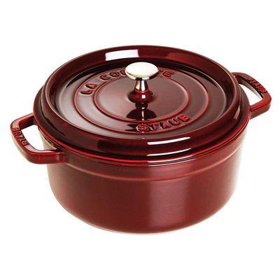 Caçarola Redonda Ferro Fundido 26 cm Vermelho Granada Staub