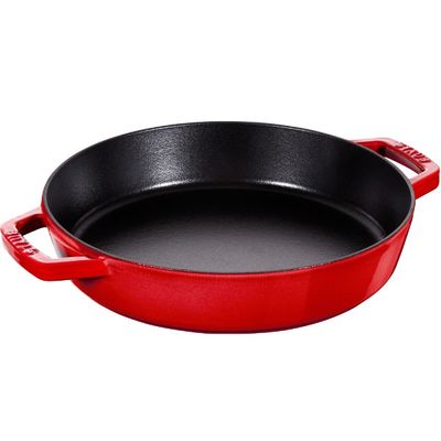 Frigideira Redonda com Duas Alças Ferro Fundido 34 cm Cereja Staub