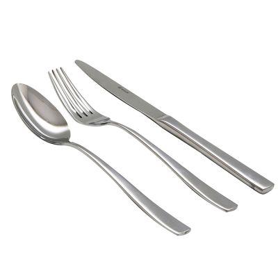 Faqueiro Pisa Aço Inox com Estojo de Madeira 101 Peças Wolff