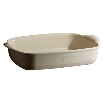 Travessa Retangular Cerâmica HR 36X23 cm Areia Emile Henry