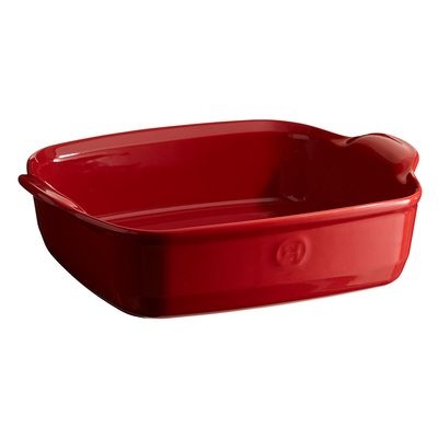 Travessa Quadrada Cerâmica HR 23X23 cm Vermelho Emile Henry