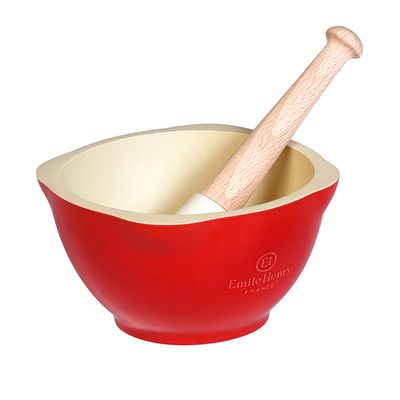 Mortar e Pilão Cerâmica HR Vermelho Emile Henry