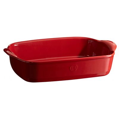Travessa Retangular Cerâmica HR 29X19 cm Vermelho Emile Henry