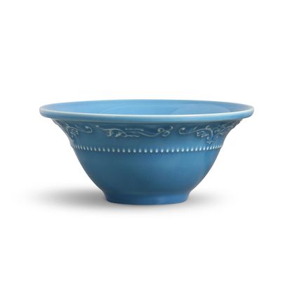 Bowl Acanthus Cerâmica Azul Porto Brasil