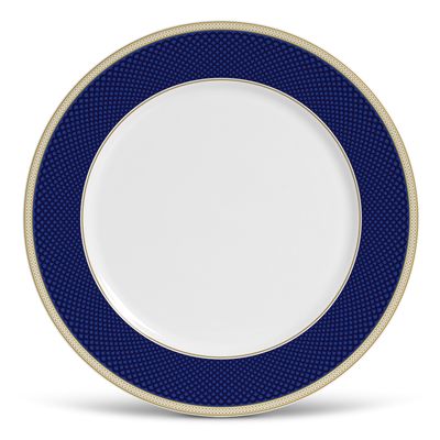 Prato Raso Flat Classic Blue Cerâmica 6 Peças Porto Brasil