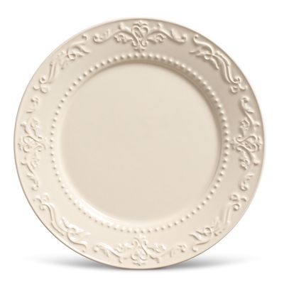 Prato Raso Acanthus Cerâmica 6 Peças Cru Porto Brasil