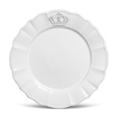 Sousplat Windsor Cerâmica 6 Peças Branco Porto Brasil