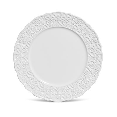 Prato Raso Marrakech Cerâmica 6 Peças Branco Porto Brasil