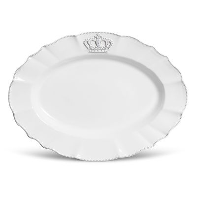 Travessa Windsor Cerâmica Grande Branco Porto Brasil