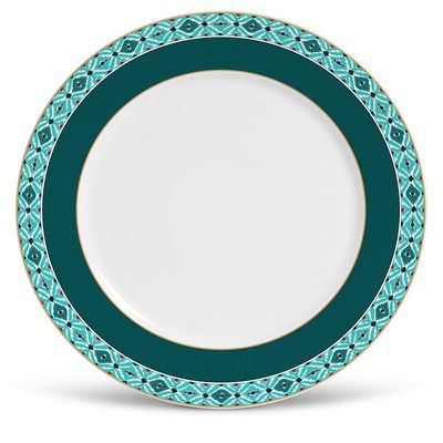 Prato Raso Flat Ikat Cerâmica 6 Peças Porto Brasil