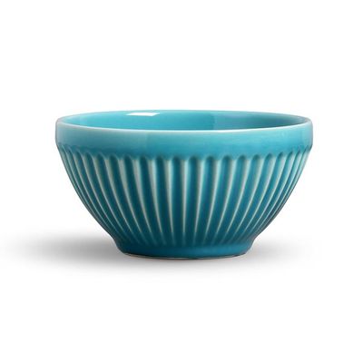 Bowl Plissé Cerâmica Azul Poppy Porto Brasil