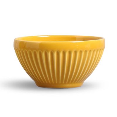 Bowl Plissé Cerâmica Mostarda Porto Brasil