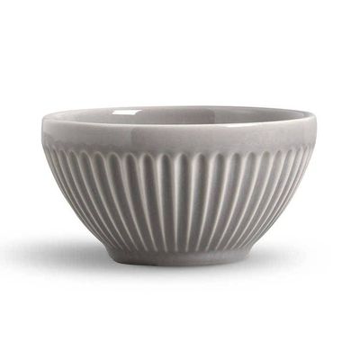 Bowl Plissé Cerâmica Cinza Claro Porto Brasil