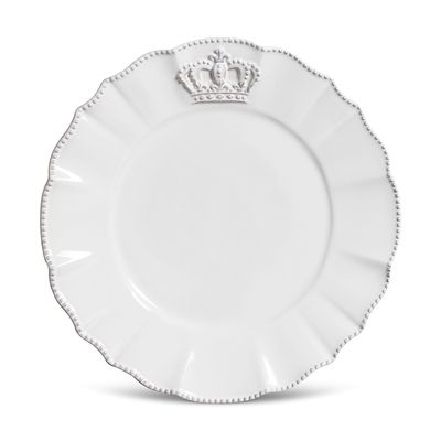 Prato Raso Windsor Cerâmica 6 Peças Branco Porto Brasil