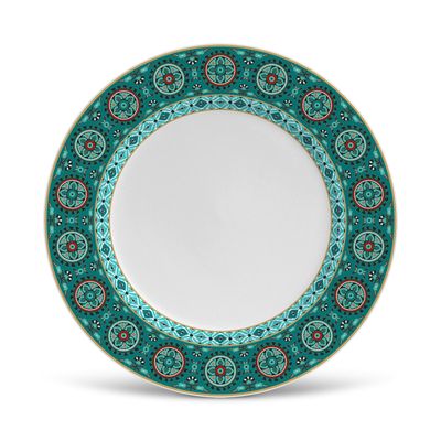 Prato Sobremesa Flat Ikat Cerâmica 6 Peças Porto Brasil