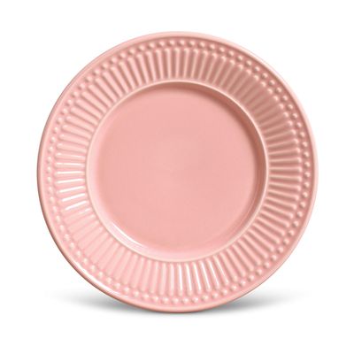 Prato Sobremesa Roma Cerâmica 6 Peças Rosa Porto Brasil
