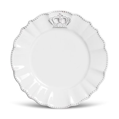 Prato Sobremesa Windsor Cerâmica 6 Peças Branco Porto Brasil