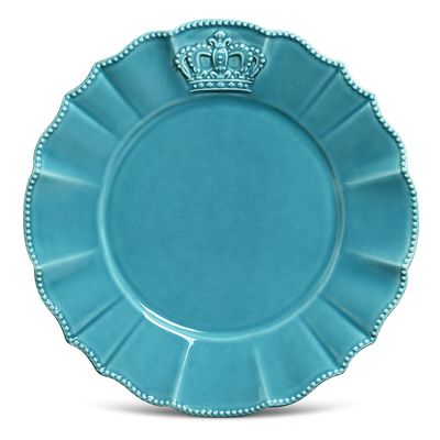 Prato Raso Windsor Azul Poppy 6 Peças Porto Brasil