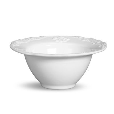 Bowl Flor de Lis Cerâmica Branco Porto Brasil