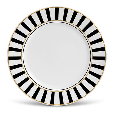 Prato Sobremesa Flat Classic Cerâmica 6 Peças Porto Brasil