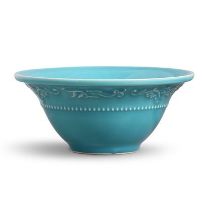 Bowl Acanthus Cerâmica Azul Poppy Porto Brasil