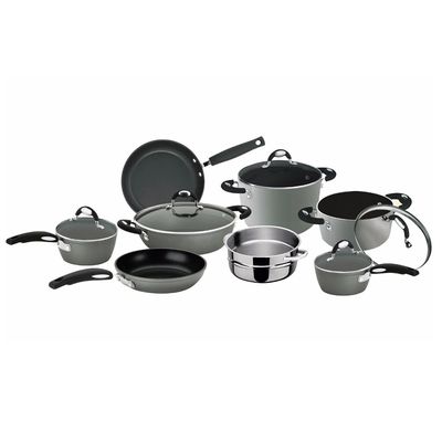 Conjunto de Panelas Giotto Genius 13 Peças Cinza Bialetti