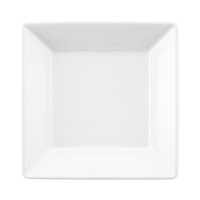 Prato Fundo Quadrado Quartier Porcelana 21X21 cm Branco Oxford
