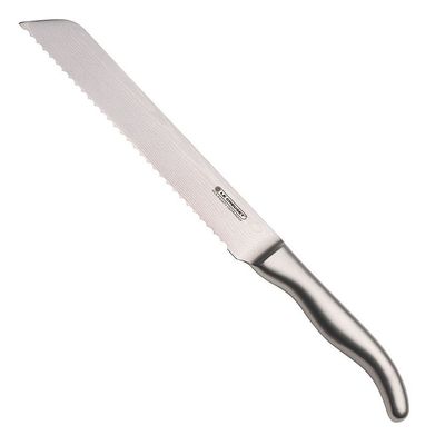 Faca de Pão 8 Pol Aço Damasco com Cabo Aço Inox Ply Le Creuset