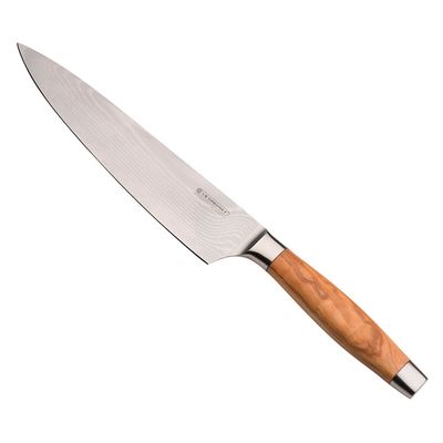 Faca para Desossar 8 Pol Aço Damasco com Cabo Madeira de Oliveira Ply Le Creuset