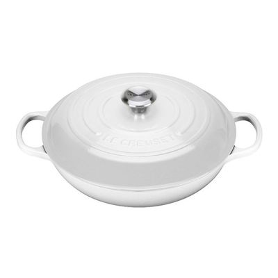 Caçarola Buffet Signature 30 cm Branco Le Creuset