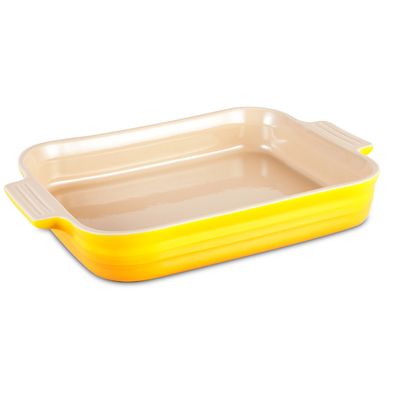 Travessa Retangular 1,3 Litros Amarelo Soleil Le Creuset
