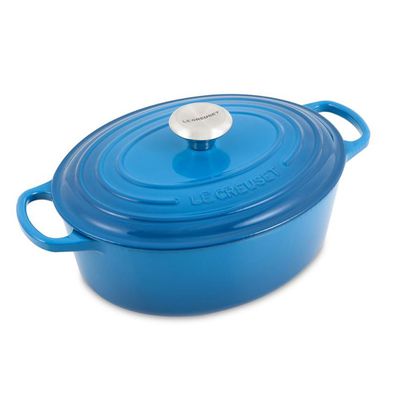 Panela Oval Signature 31 cm Azul Marseille Le Creuset