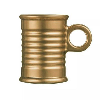 Caneca Espresso Conserve Moi Vidro 90 ml Dourado Luminarc