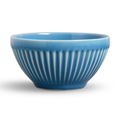 Bowl Plissé Cerâmica Azul Porto Brasil