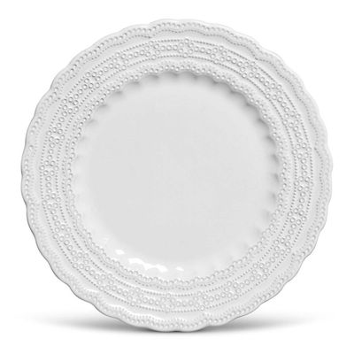Prato Raso Peniche Cerâmica 6 Peças Branco Porto Brasil