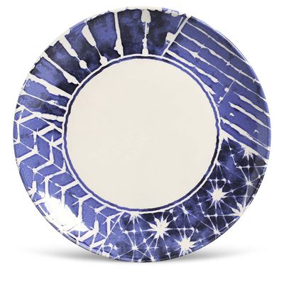 Prato Raso Coup Tie Dye Cerâmica 6 Peças Porto Brasil