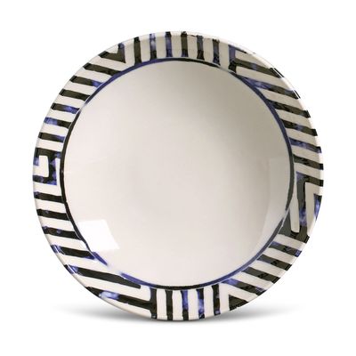 Prato Fundo Coup Papillon Cerâmica 6 Peças Porto Brasil