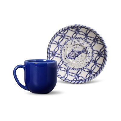Xícara de Café Coup Fish Cerâmica 6 Peças Porto Brasil