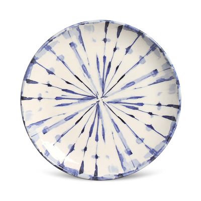 Prato Sobremesa Coup Tie Dye Cerâmica 6 Peças Porto Brasil