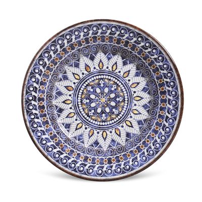 Prato Sobremesa Mônaco Vitral Cerâmica 6 Peças Porto Brasil