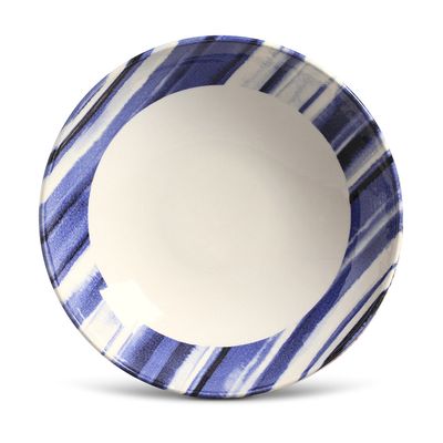 Prato Fundo Coup Stripes Cerâmica 6 Peças Porto Brasil