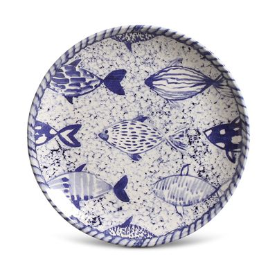 Prato Sobremesa Coup Fish Cerâmica 6 Peças Porto Brasil