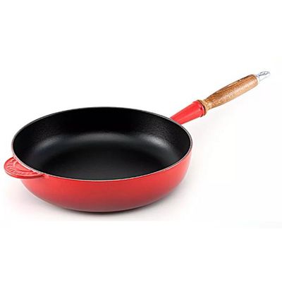 Frigideira com Cabo de Madeira 26 cm Vermelho Le Creuset