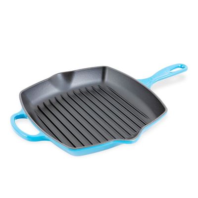 Grelha Quadrada Signature 26 cm Azul Caribe Le Creuset