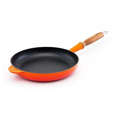 Frigideira com Cabo de Madeira 26 cm Laranja Le Creuset